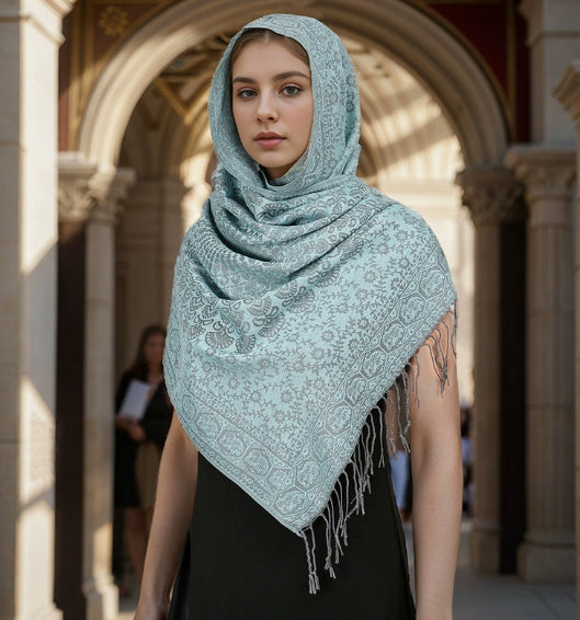Winter Ethnic Style Warm Tassel Scarf Shawl