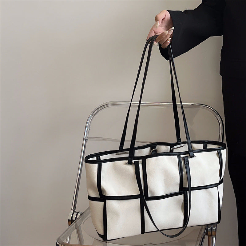 Ladies Large Capacity Canvas Shoulder Bag