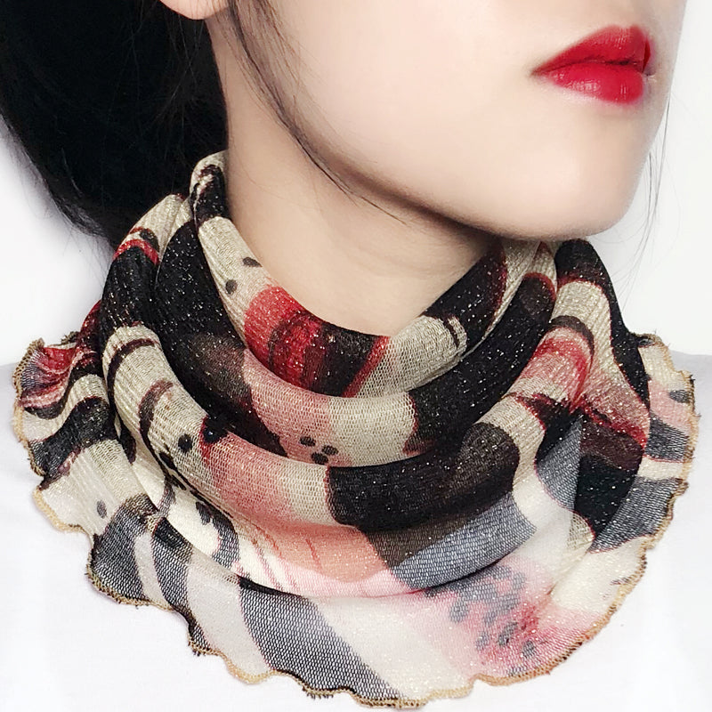 Earrings Variety Bib Women's Turtleneck Scarf Face Mask