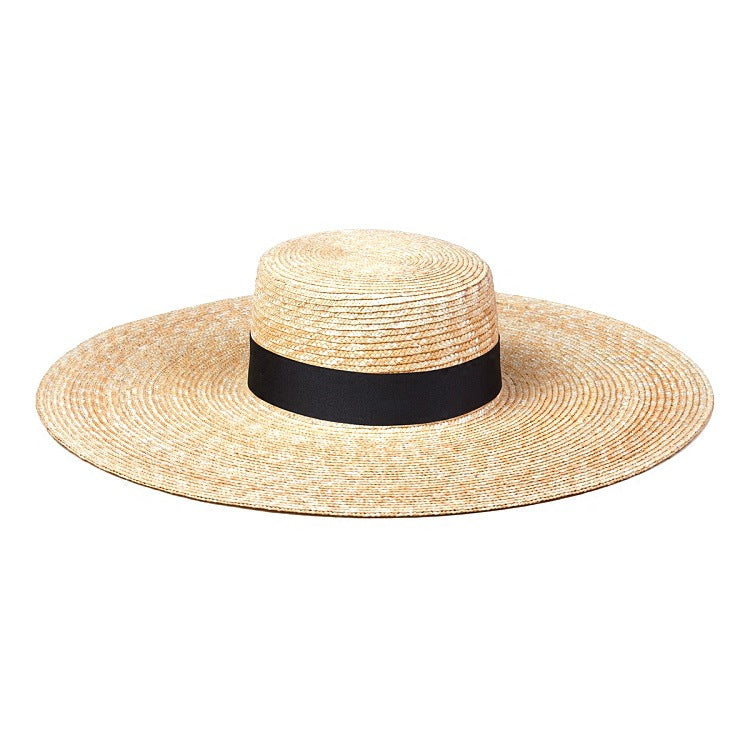 Summer Women's Sun Protection Straw Hat With Extra Large Brim