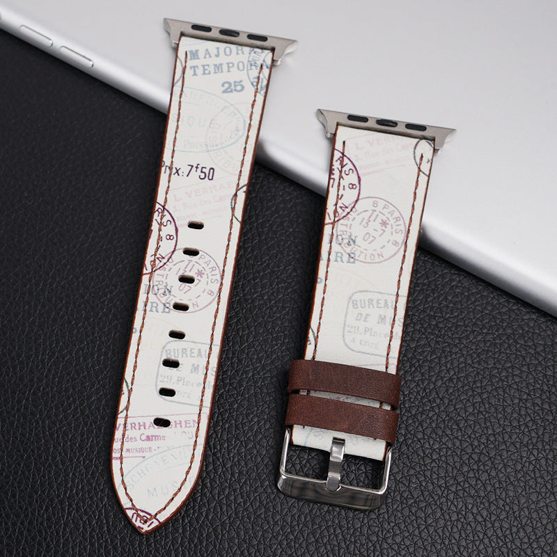 Fashion Creative Print Chinese Style Leather Strap