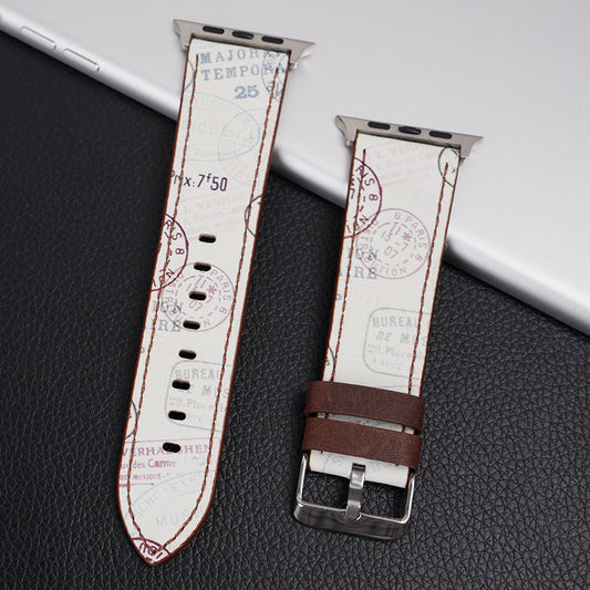 Fashion Creative Print Chinese Style Leather Strap