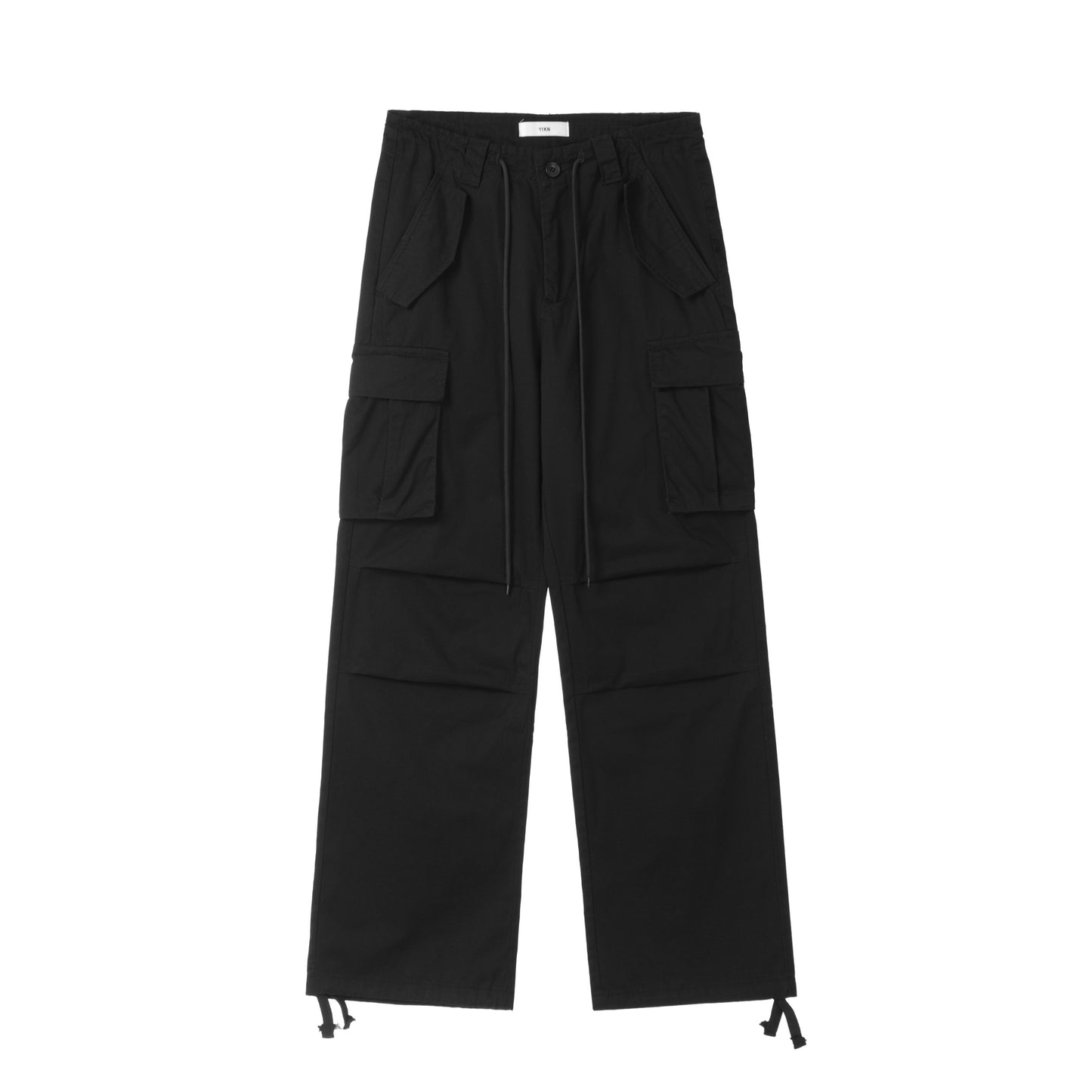 Street Drawstring Work Casual Pants With Loose Pockets