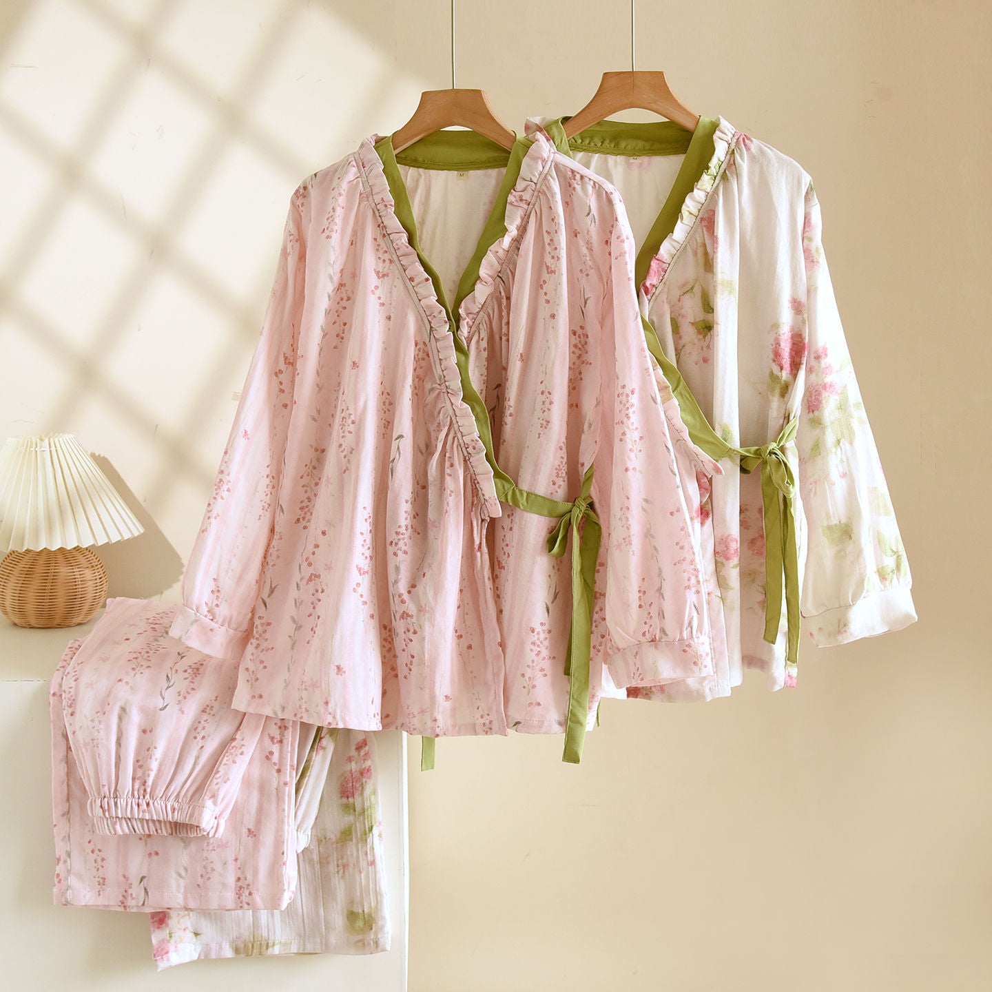 Womens Loose-fitting Long-sleeve Top And Pants Set