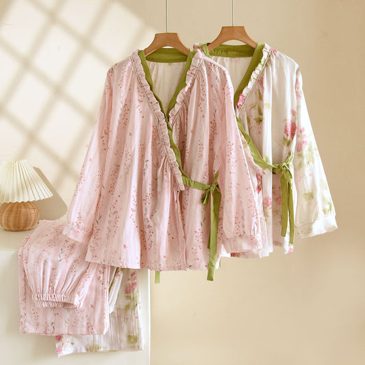 Womens Loose-fitting Long-sleeve Top And Pants Set