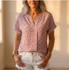 Women's 3D Printed Long-sleeved Shirt Loose All-match High-grade Top