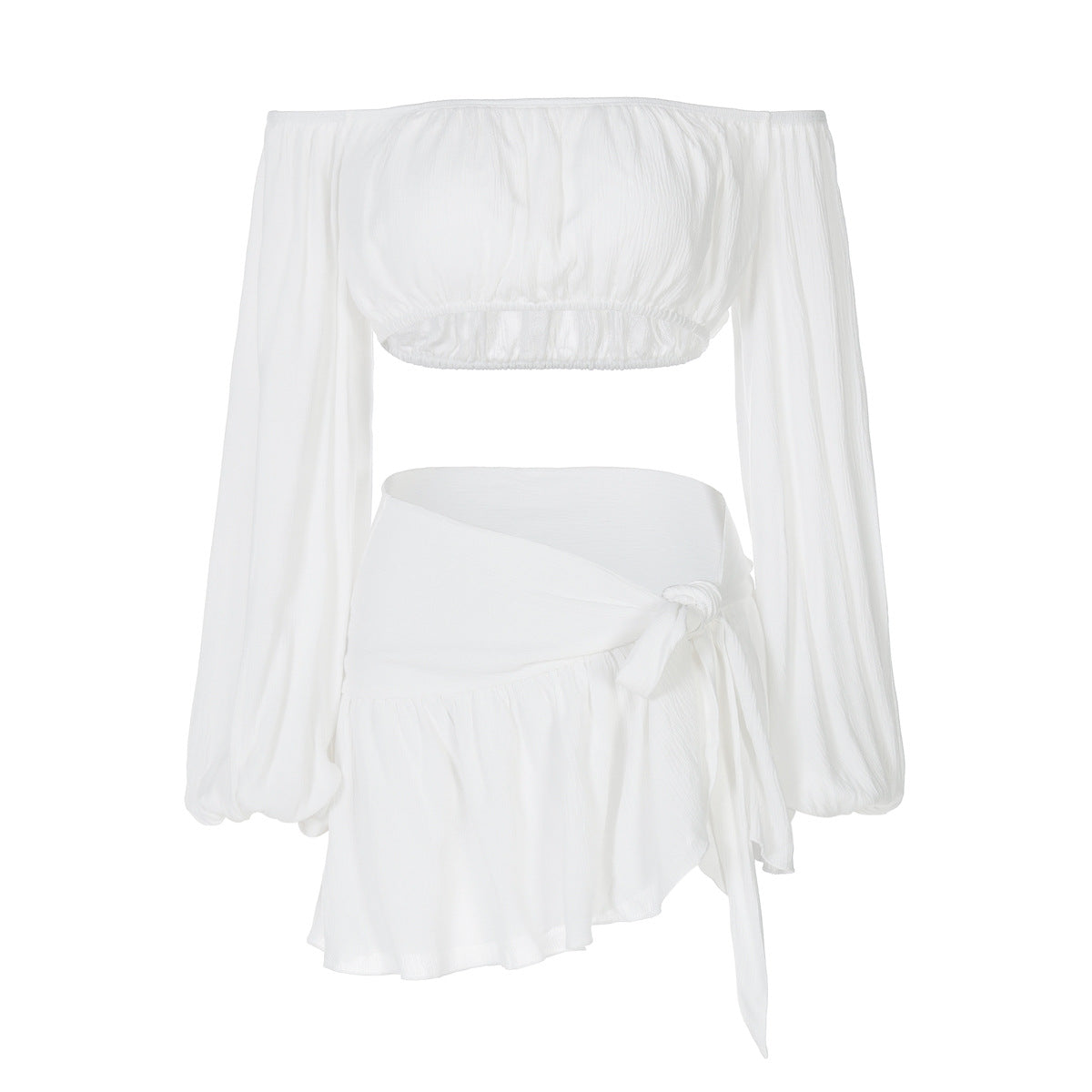 Amazon Cross-Border New Beach-Style Fashion Off-Shoulder Sleeveless Midriff-Baring Top