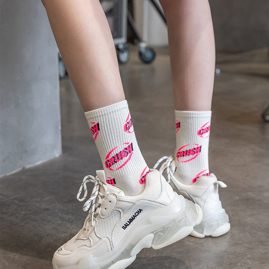 Spring Summer Street Letter Ins Sporty Women's Socks
