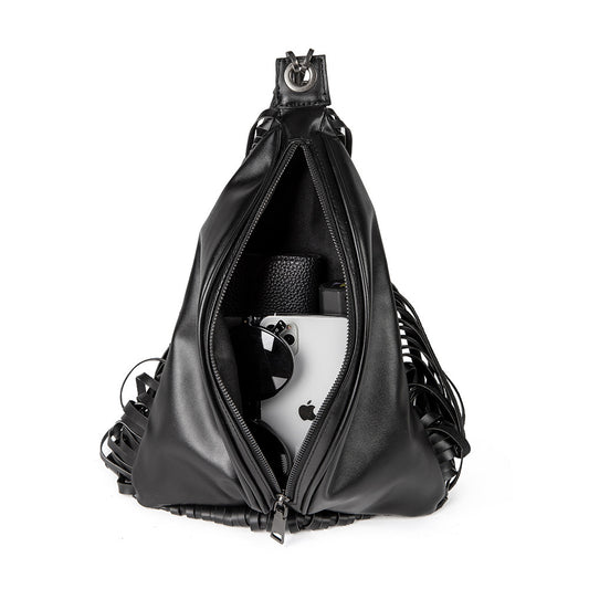 Outdoor Fashionable Tassel Backpack Wallet