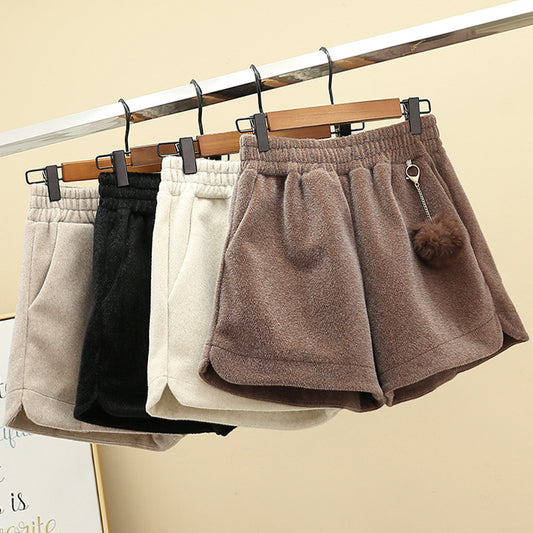 Women's Versatile Loose Thick Warm Wide-leg Pants