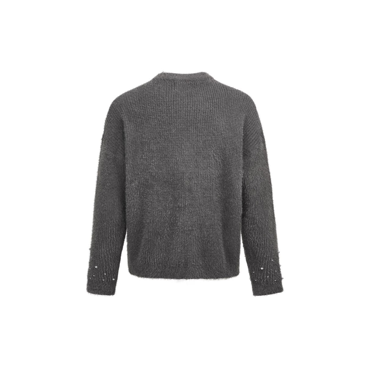 Spider Brooch Mink-like Pullover Sweater