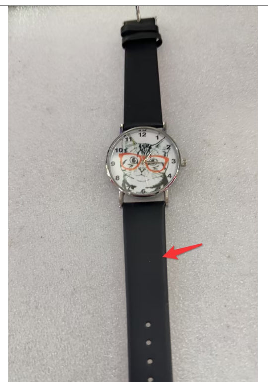Cute Lady Simple Fashion Trendy Eyes Cat Digital Watch