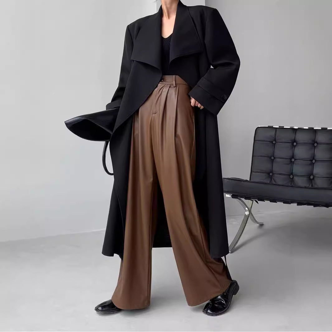Autumn And Winter Women's European And American Straight-leg Trousers