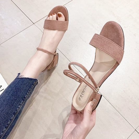 Women's Korean-style Low-heeled Sandals