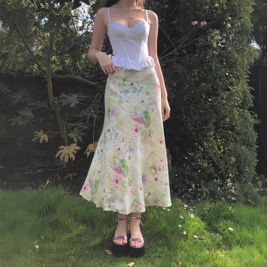 Sweet Girl Waist Slimming Long Fishtail Skirt