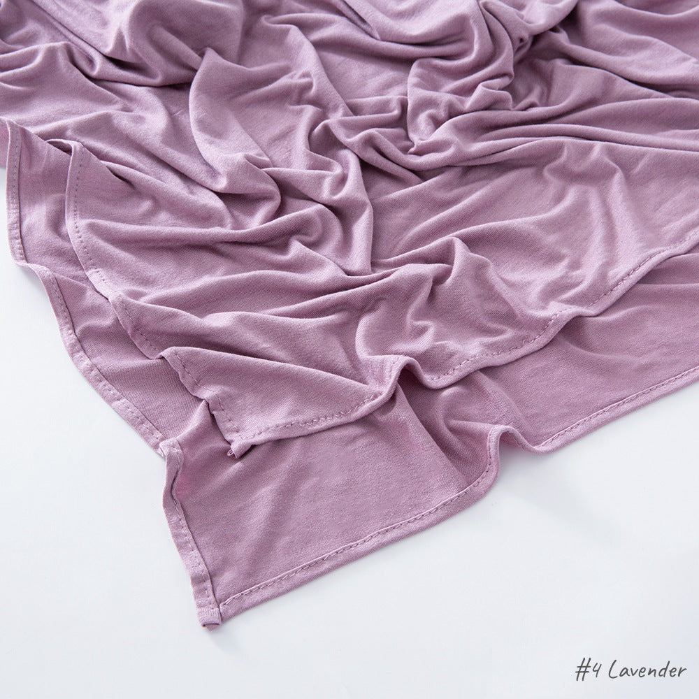 Malaysia Pure Color Modal Curling Mercerized Cotton Scarf