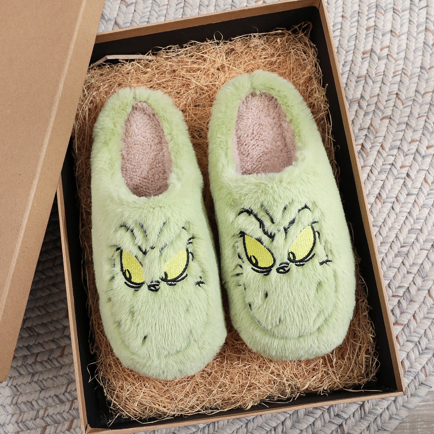 Cotton Slippers Male And Female Home Winter Warm Indoor Wool Sleeper