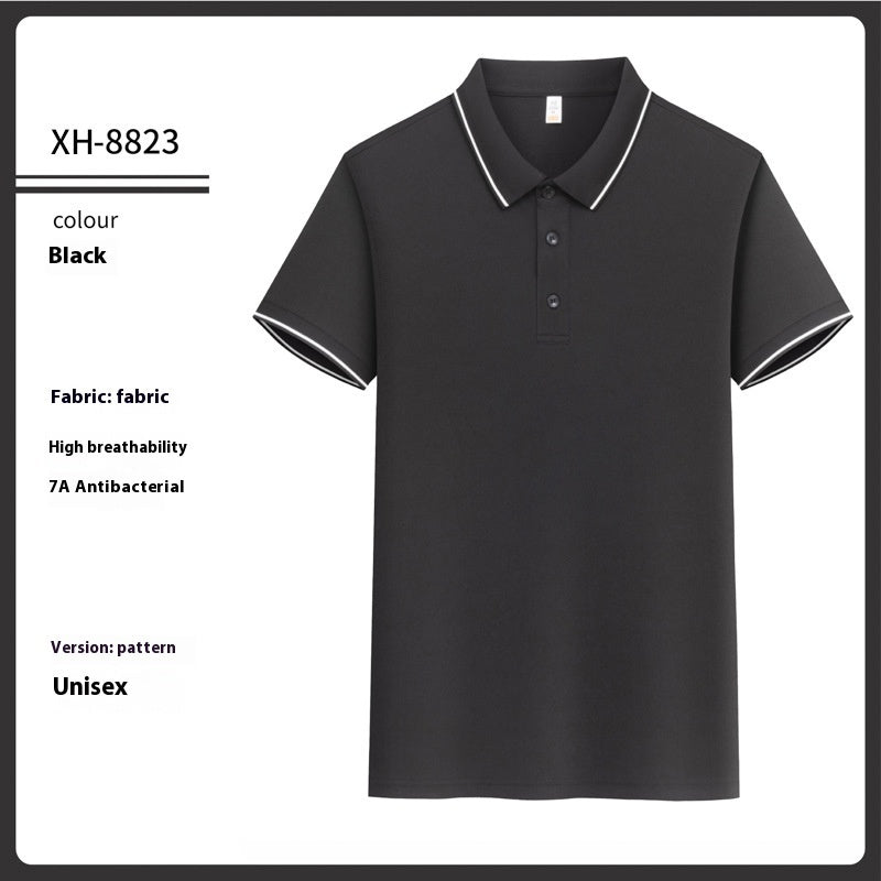 Antibacterial Ice-sensitive Lapel Polo Shirt