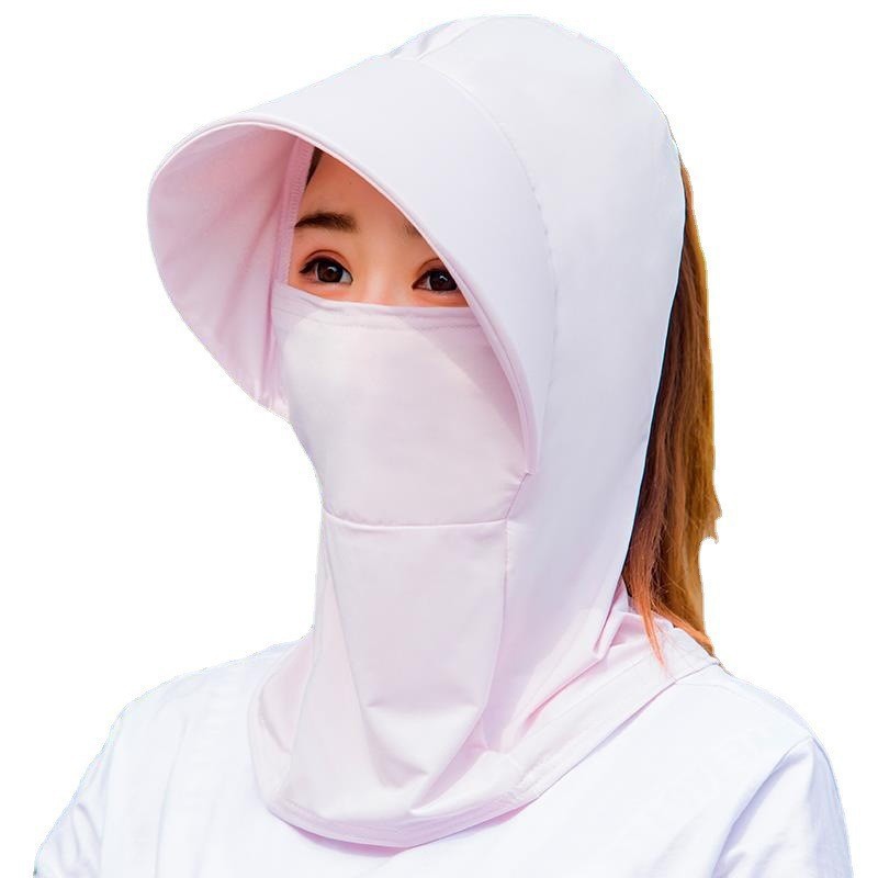 Udendørs solhat, is-silke, solbeskyttelse, halsbeskyttelseshat