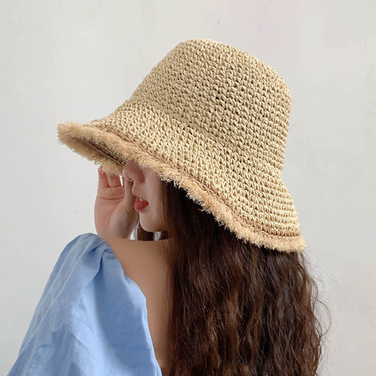 Hat Women's Handmade Crochet Sun Protection Sunshade