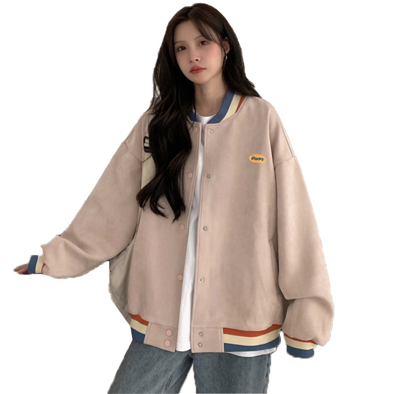 Casual Thin Retro Jacket Girl Spring And Autumn