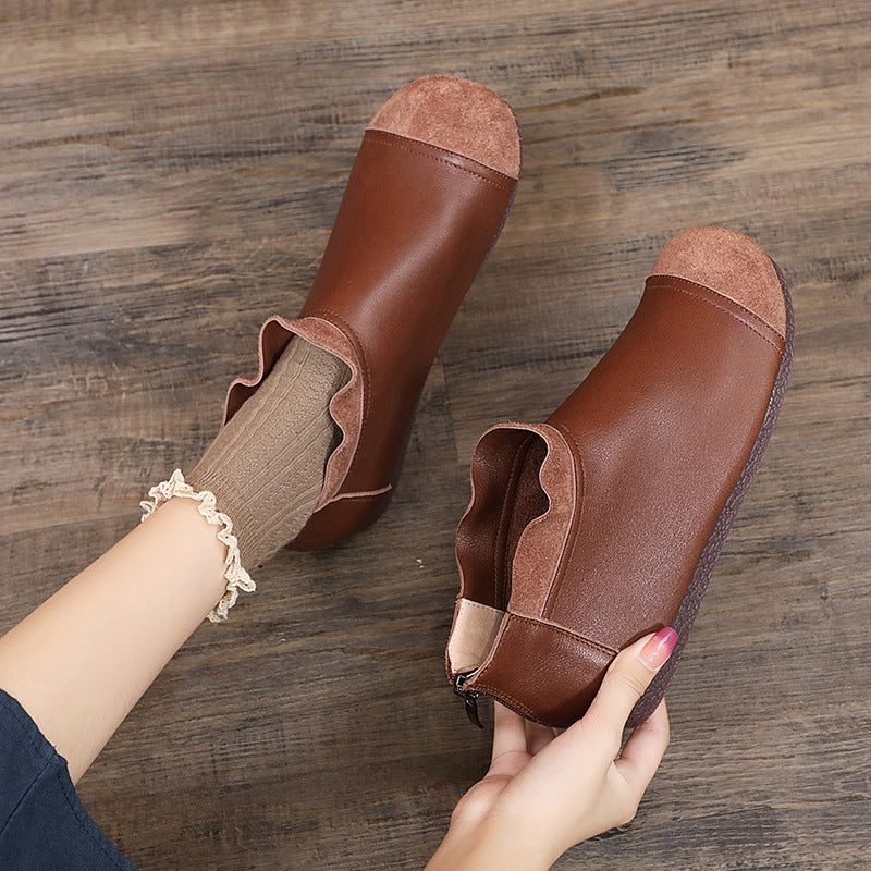 Women's All-match Slip-on Soft Leather Shoes