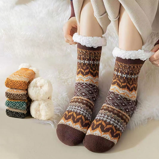 Stylish Ethnic-style Thick Socks For Women