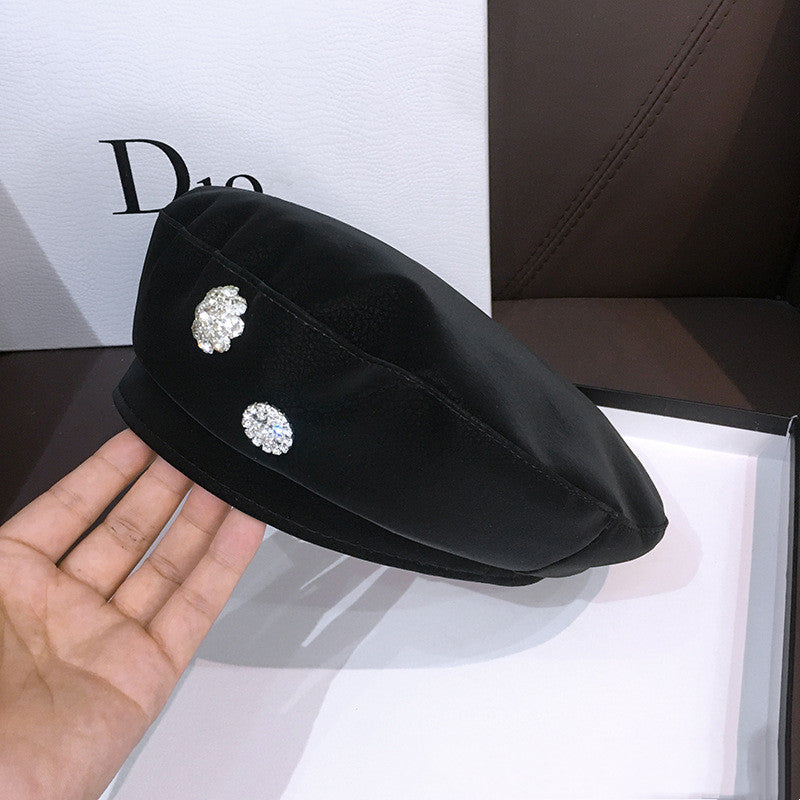 Women's Trendy All-match PU Beret Hat