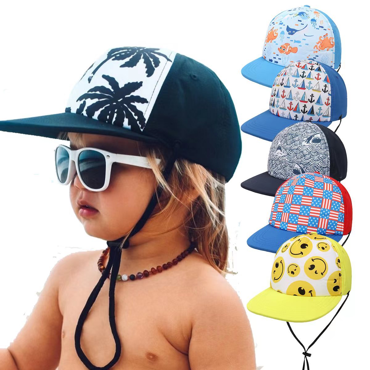 Children's Outdoor UV-proof Sun Hat Seaside Beach Waterproof Quick-dry Baseball Cap