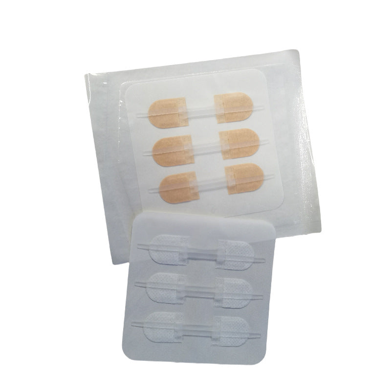 Non-woven Zipper Skin Stapler Wound Suture Patch Pull Self-adhesive Bandage