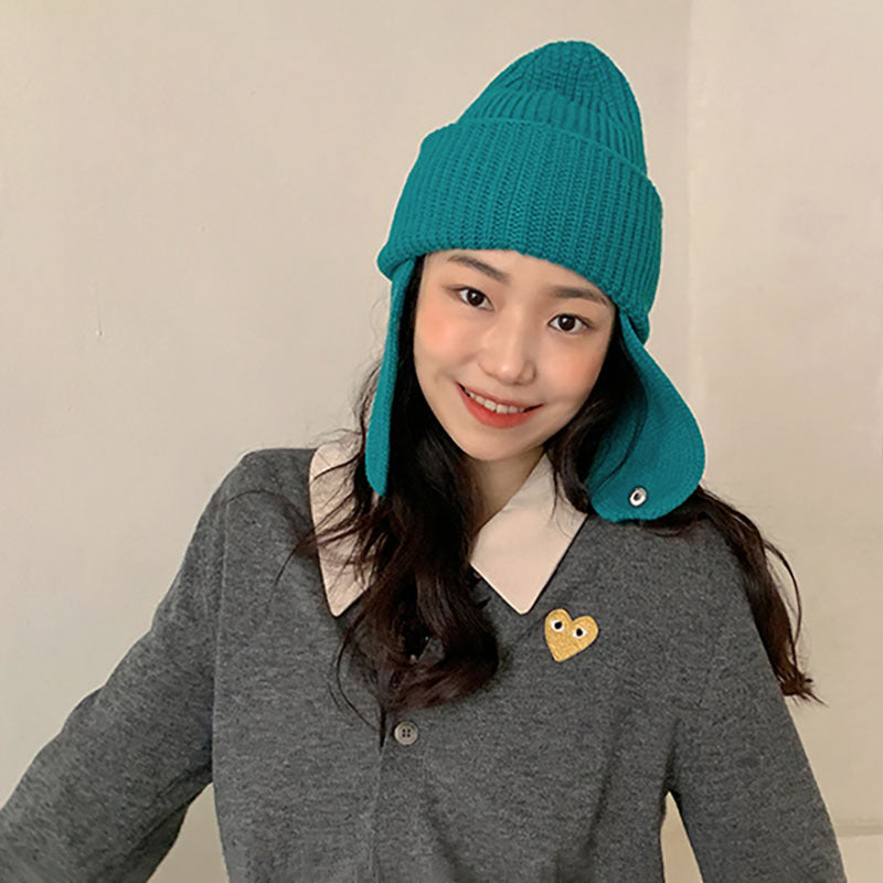 Women's Cycling Cold And Windproof Ear Protection Knitted Hat
