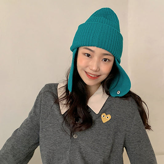 Women's Cycling Cold And Windproof Ear Protection Knitted Hat