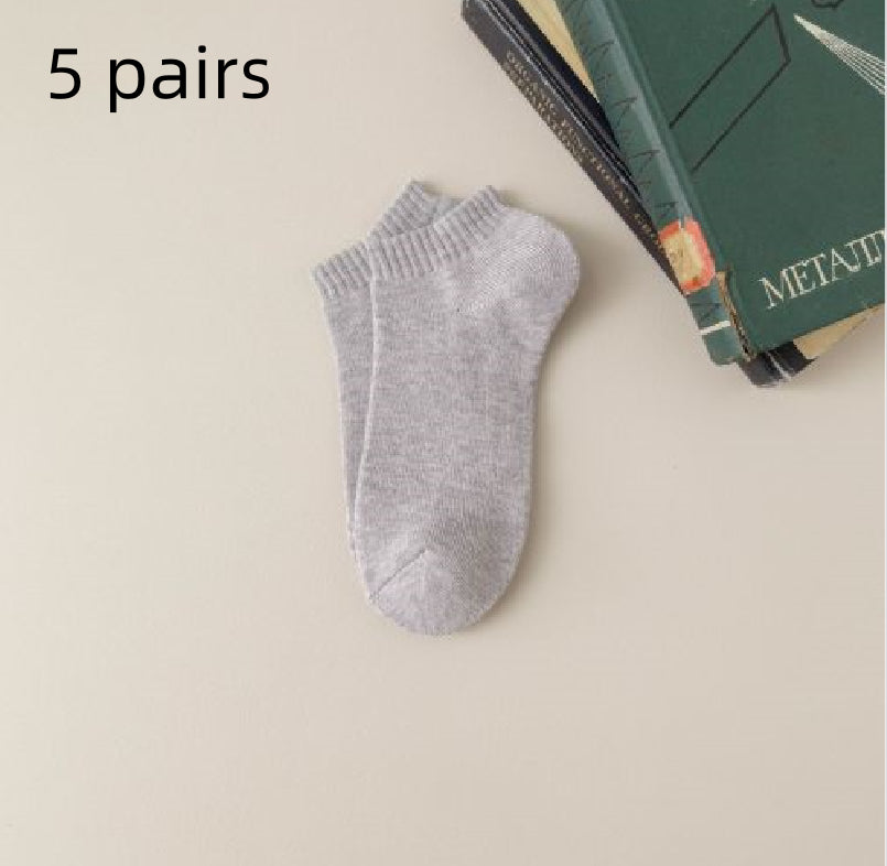 Fleece-lined Thickened Low-cut Socks For Warmth