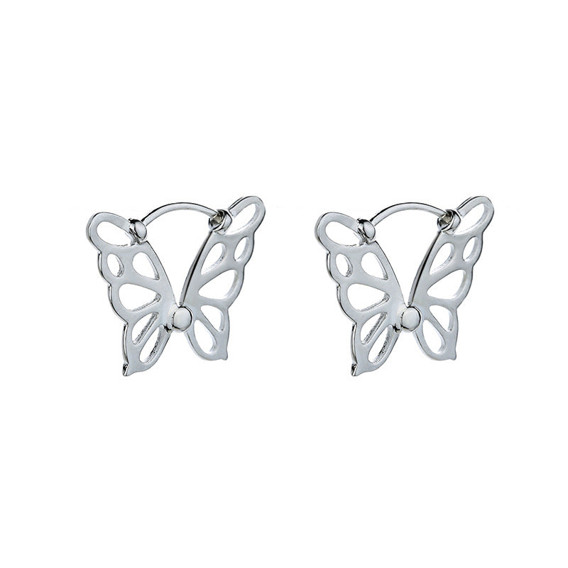 Design Hollow Butterfly Ear Buckle Female