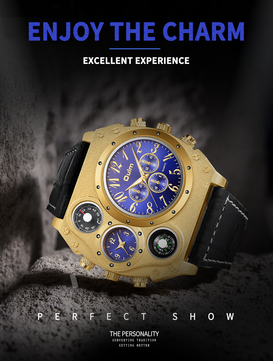 Men's Large Dial Sports And Leisure Quartz Watch