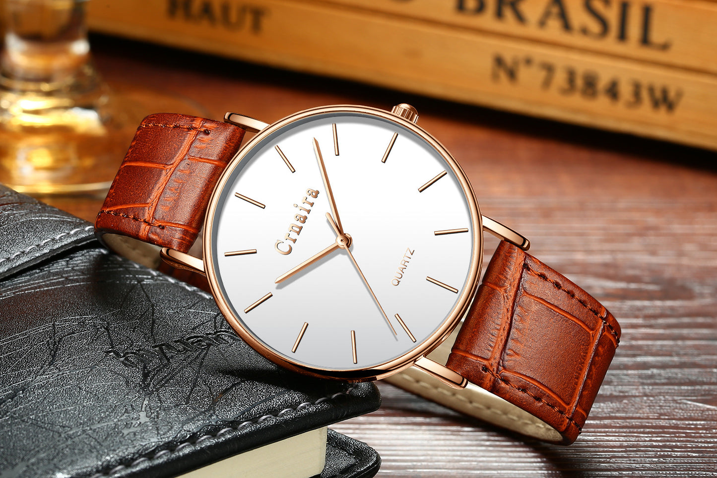 Men's Quartz Fashion Waterproof Simple Watch