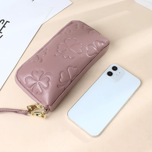 Women's Fashion Head Layer Cowhide Clutch Bag