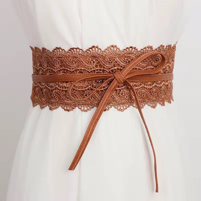 Lace Girdle Outer Shirt Lace Versatile Decorative Belt