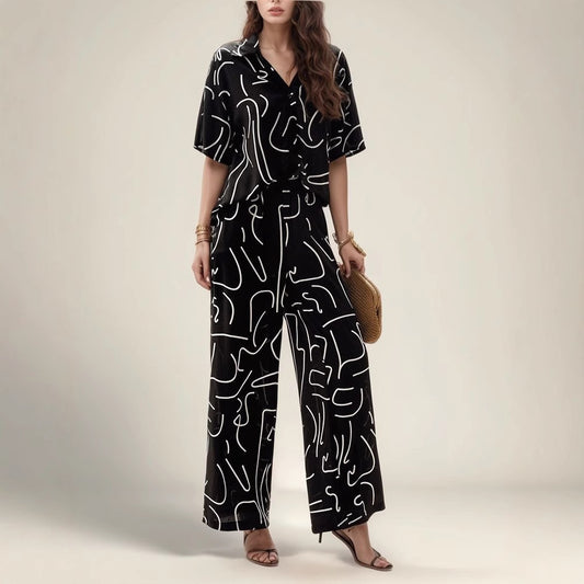 Ultra Relaxed Casual Petal Top Setcomfortable Two Piece Outfit