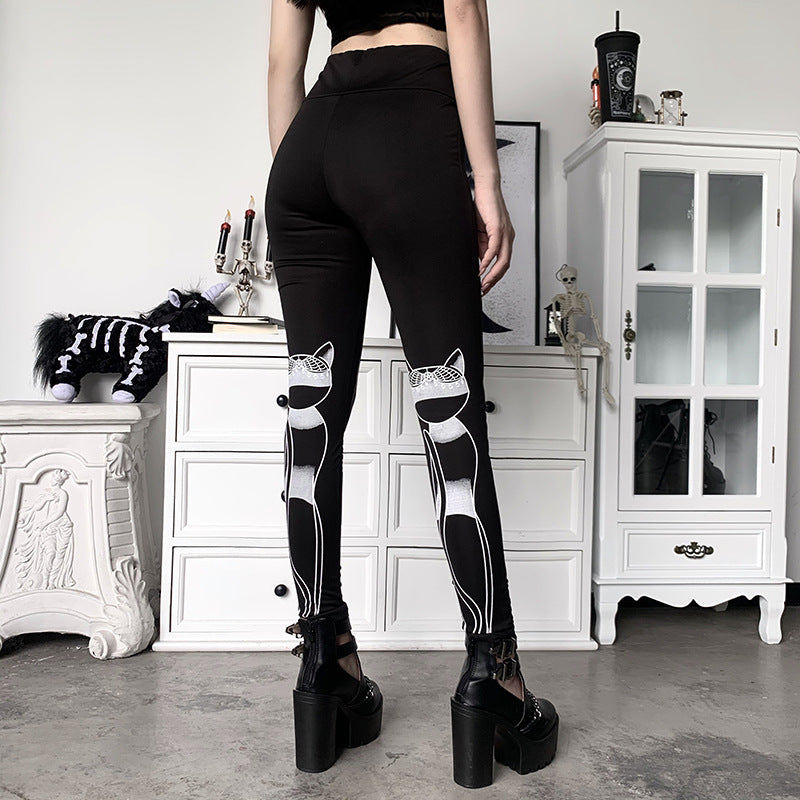 New printed skinny casual pants