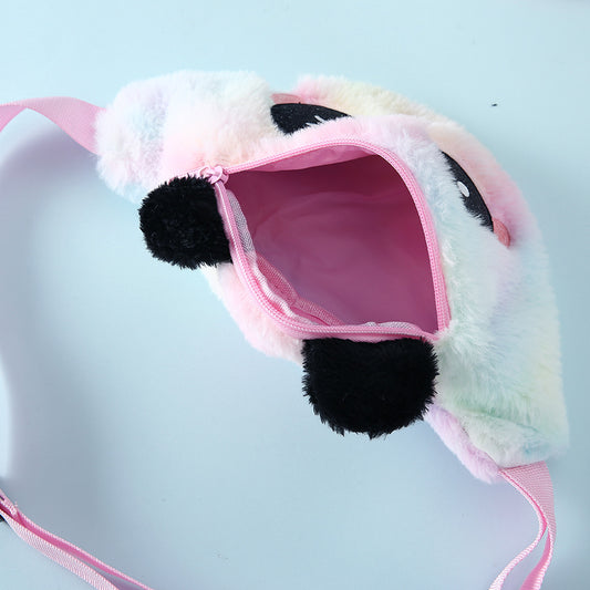 Panda Cartoon Cute Plush Belt Bag