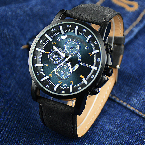 Department of sports leisure business men male belt table quartz watch waterproof fashion fashion men's custom
