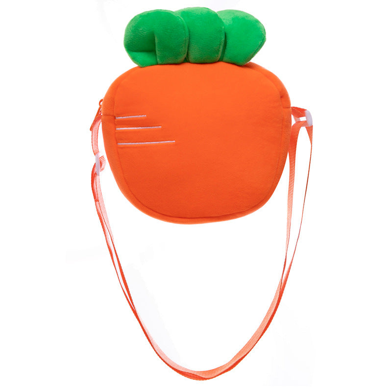 Cute Little Girl Crossbody Strawberry Carrot Fruit Bag