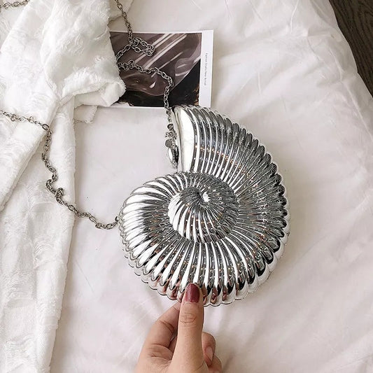 Conch Portable Fashion Versatile Evening Bag Banquet Lady