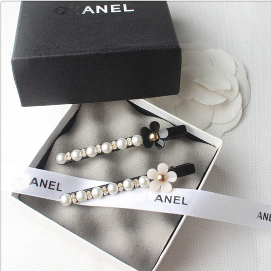 Fashionable Simple Acrylic Pearl Flower Hairpin