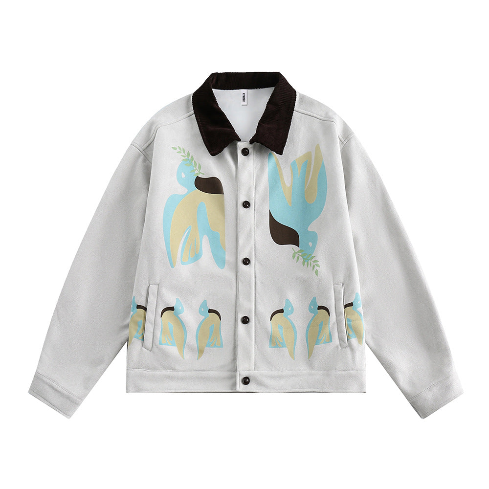 Stitching Contrast Color Jacket Men