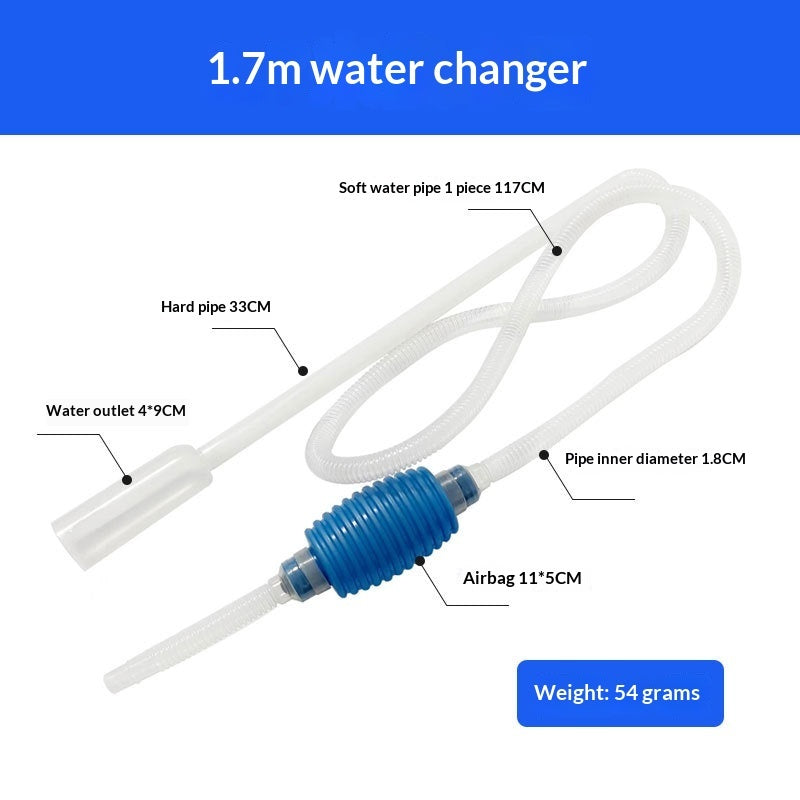 Fish Tank Manual Siphon Tube For Sand Cleaning And Water Changes