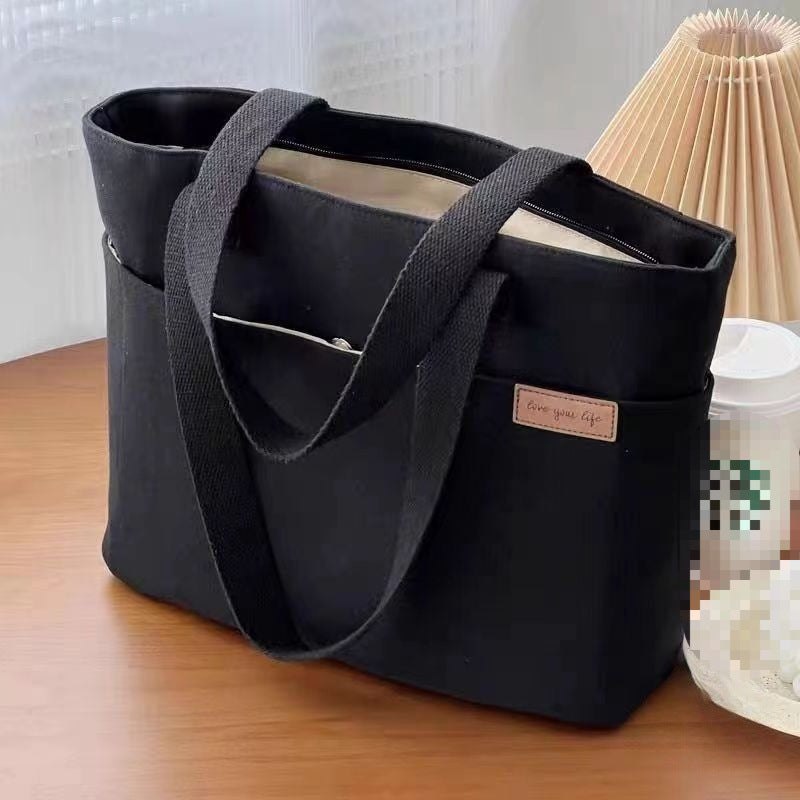 Shoulder Bag Large Capacity Book Holding Student Class Commuting