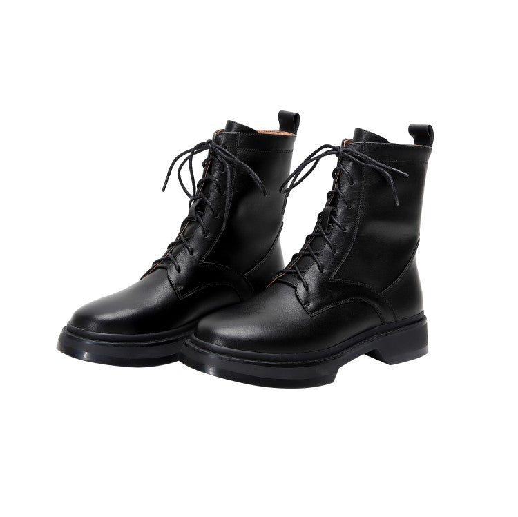 Ladies Martin Boots With Thick Bottom Lace