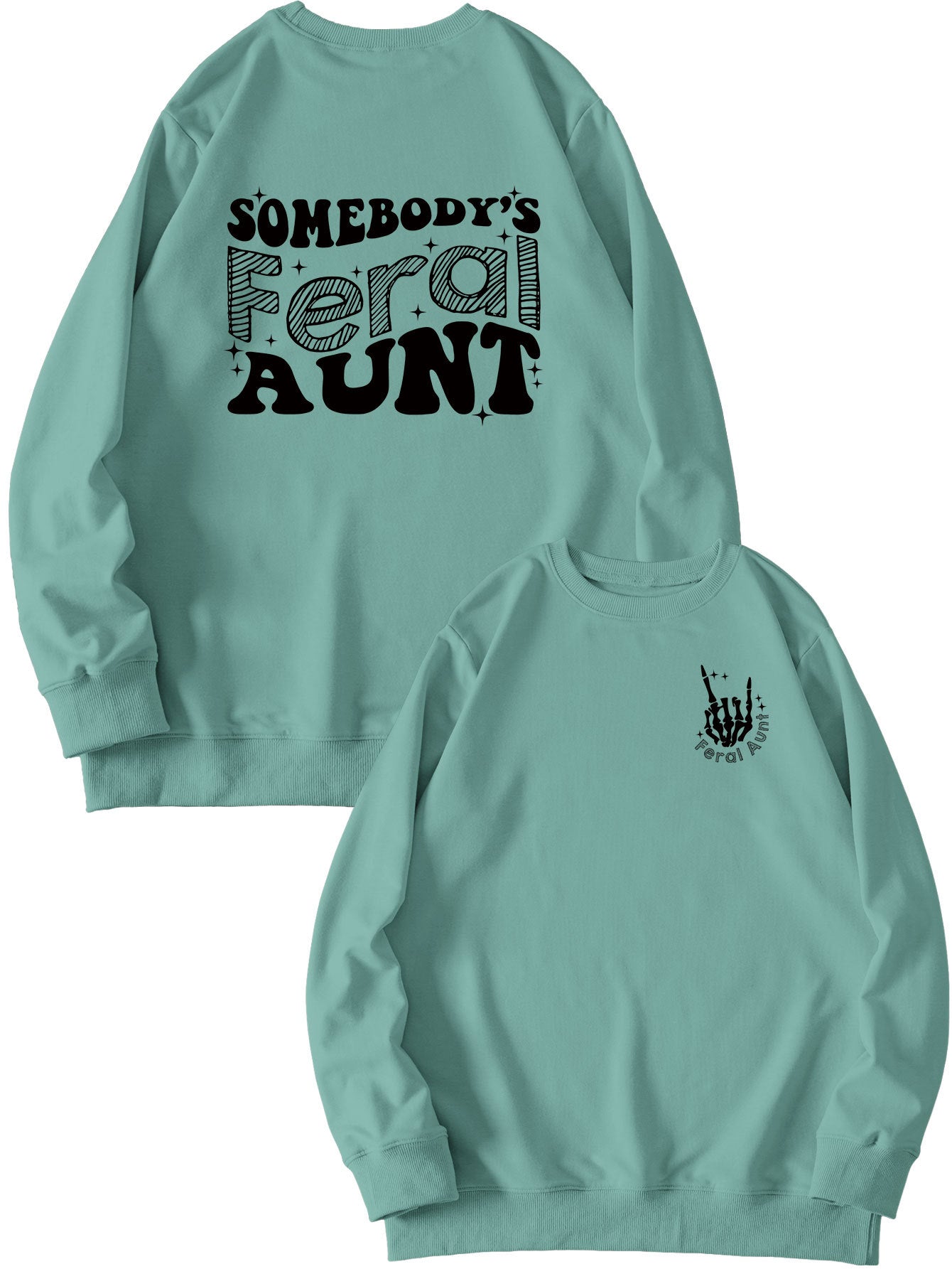 Printet sweatshirt til damer - Løs og alsidig